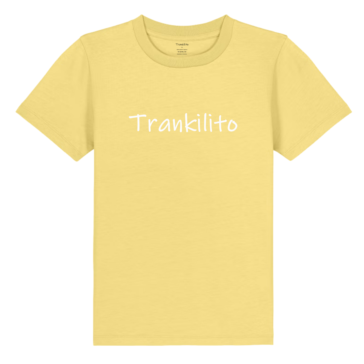 Camiseta Trankilito Logo Grande Blanco | Niños | Orgánico