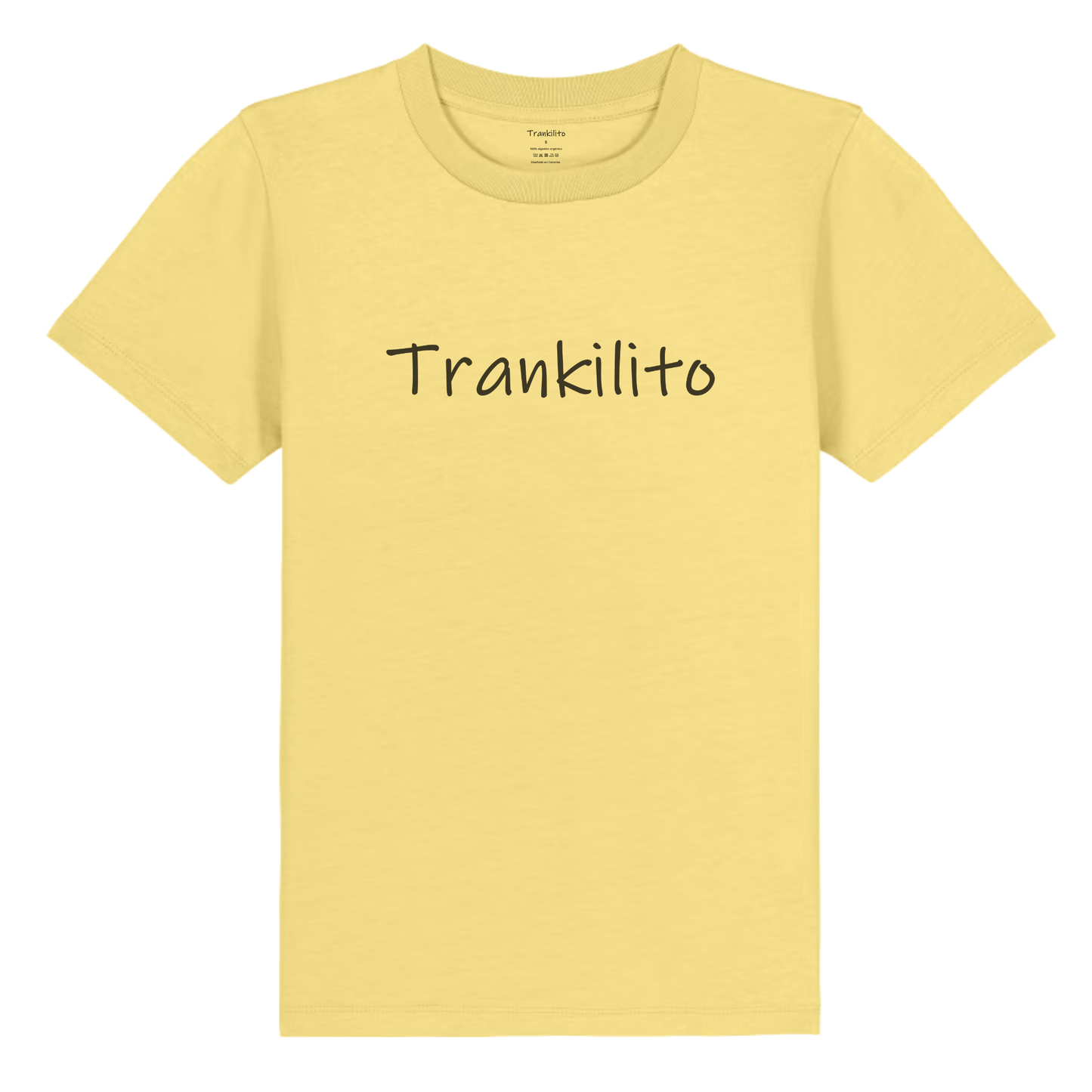 Camiseta Trankilito Logo Grande Negro | Niños | Orgánico