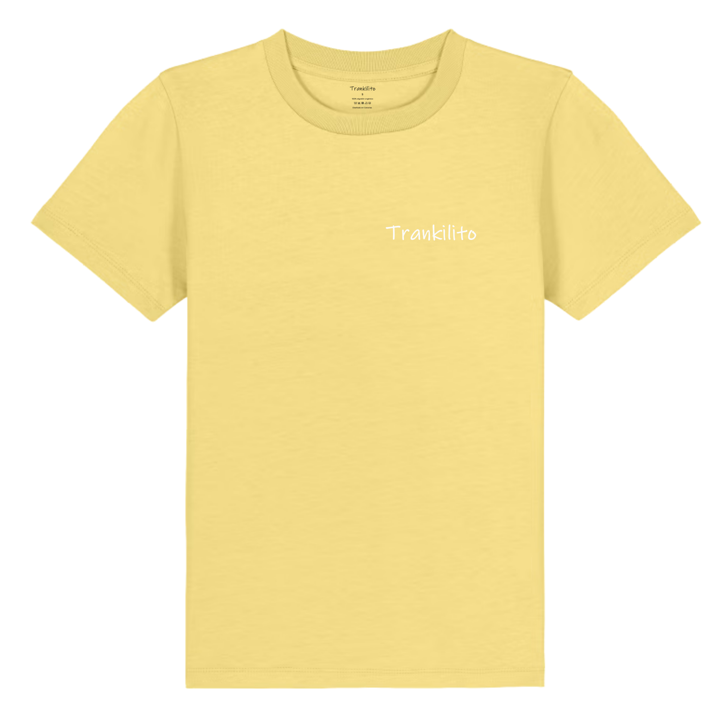 Camiseta Trankilito Logo Pequeño Blanco | Niños | Orgánico