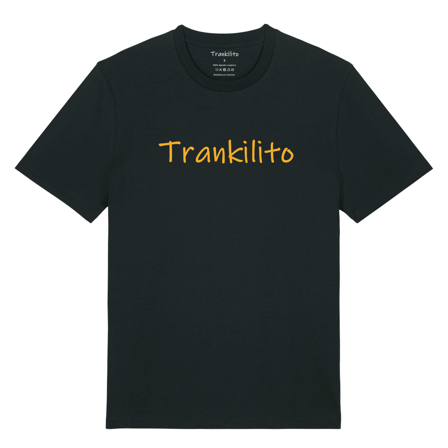 Camiseta Trankilito - Logo Grande Amarillo | Hombre | Orgánico