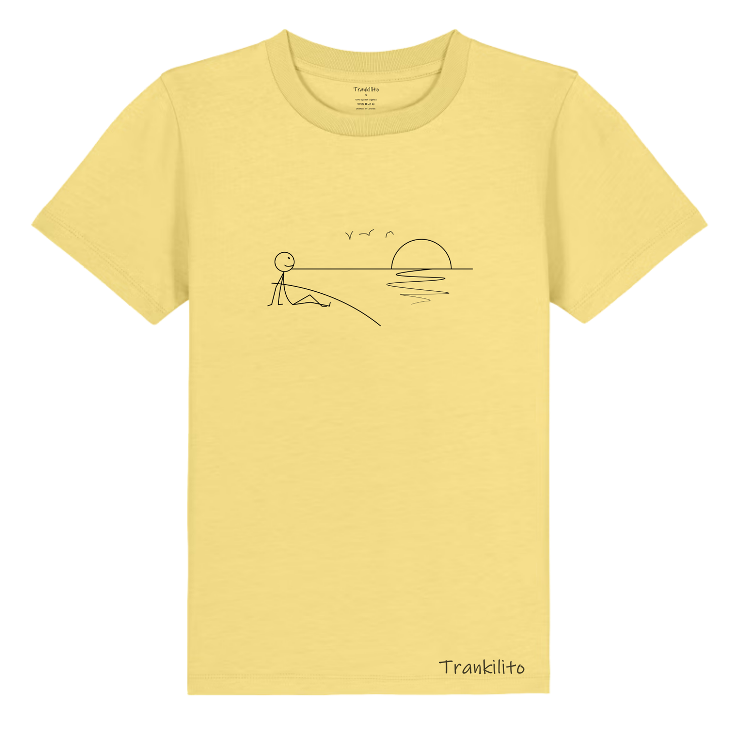 Camiseta Trankilito al atardecer | Niños | Orgánico