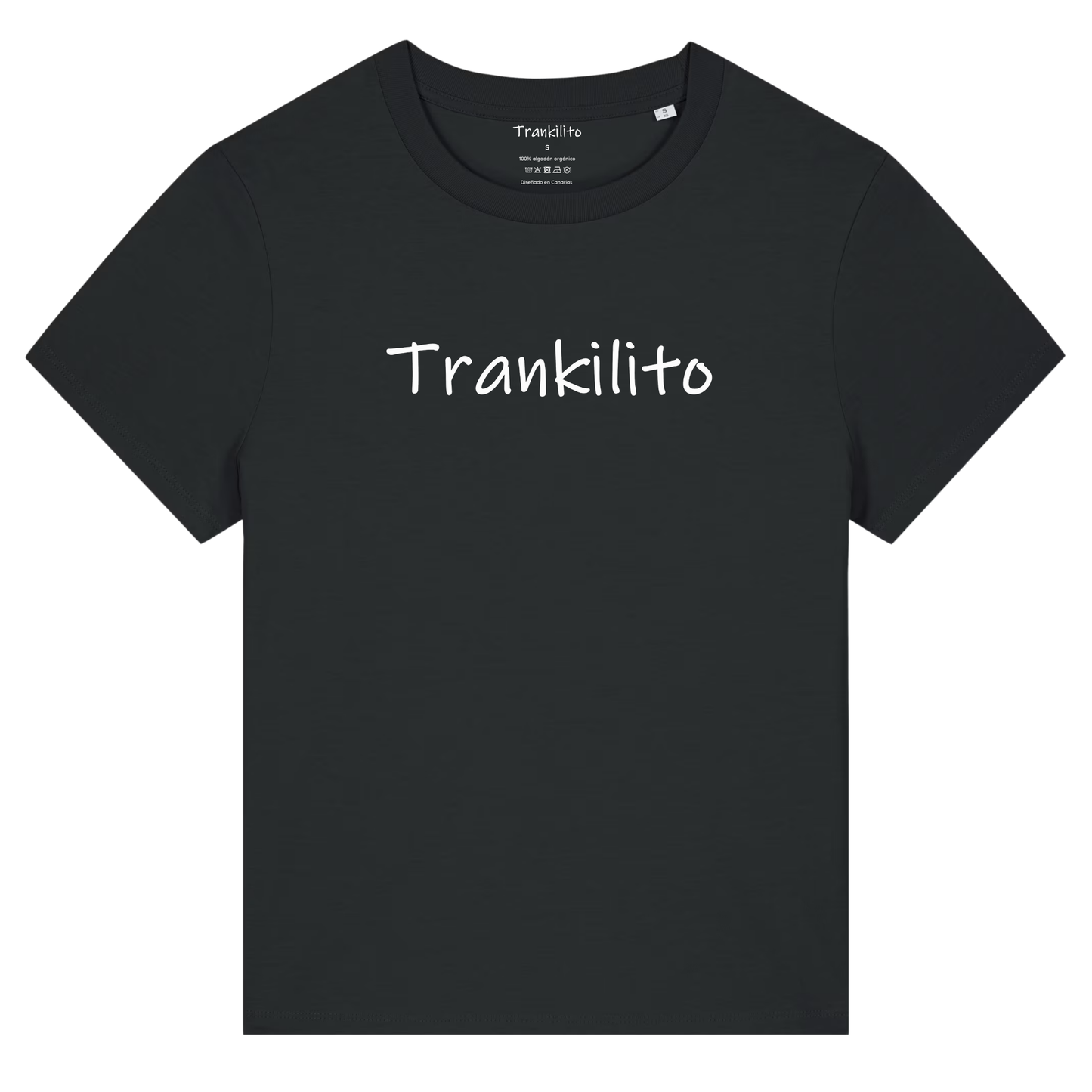 Camiseta Trankilito Logo Grande Blanco | Mujer | Orgánico