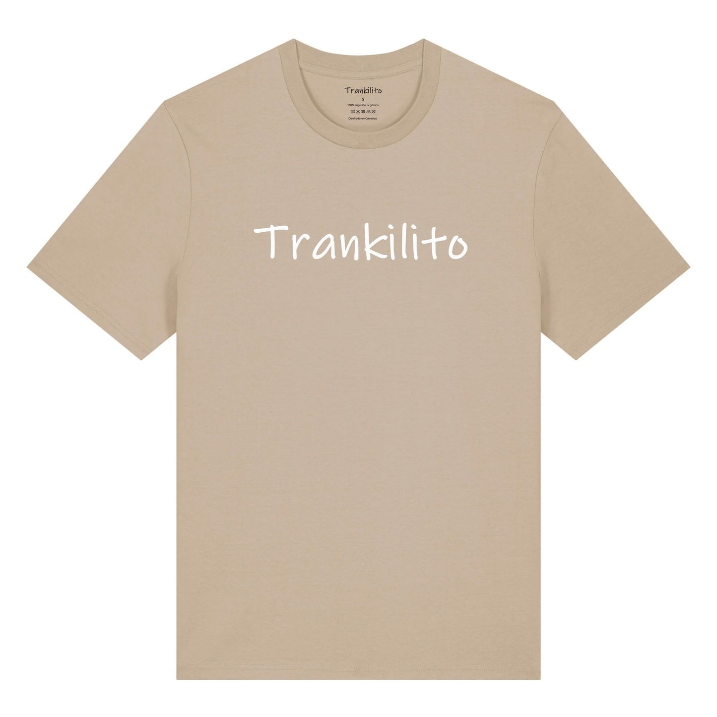 Camiseta Trankilito - Logo Grande Blanco | Hombre | Orgánico