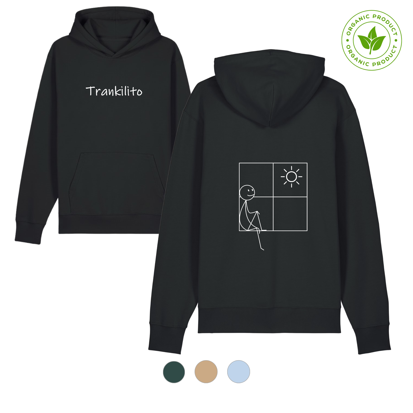 Trankilito T-shirt | Large White Logo