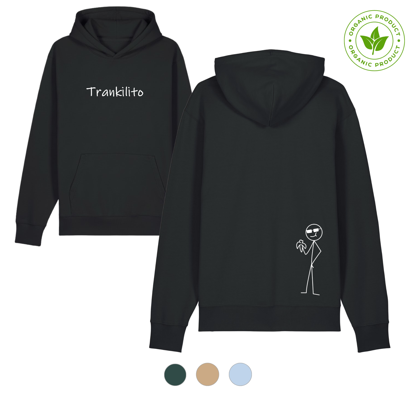 Trankilito T-shirt | Large White Logo