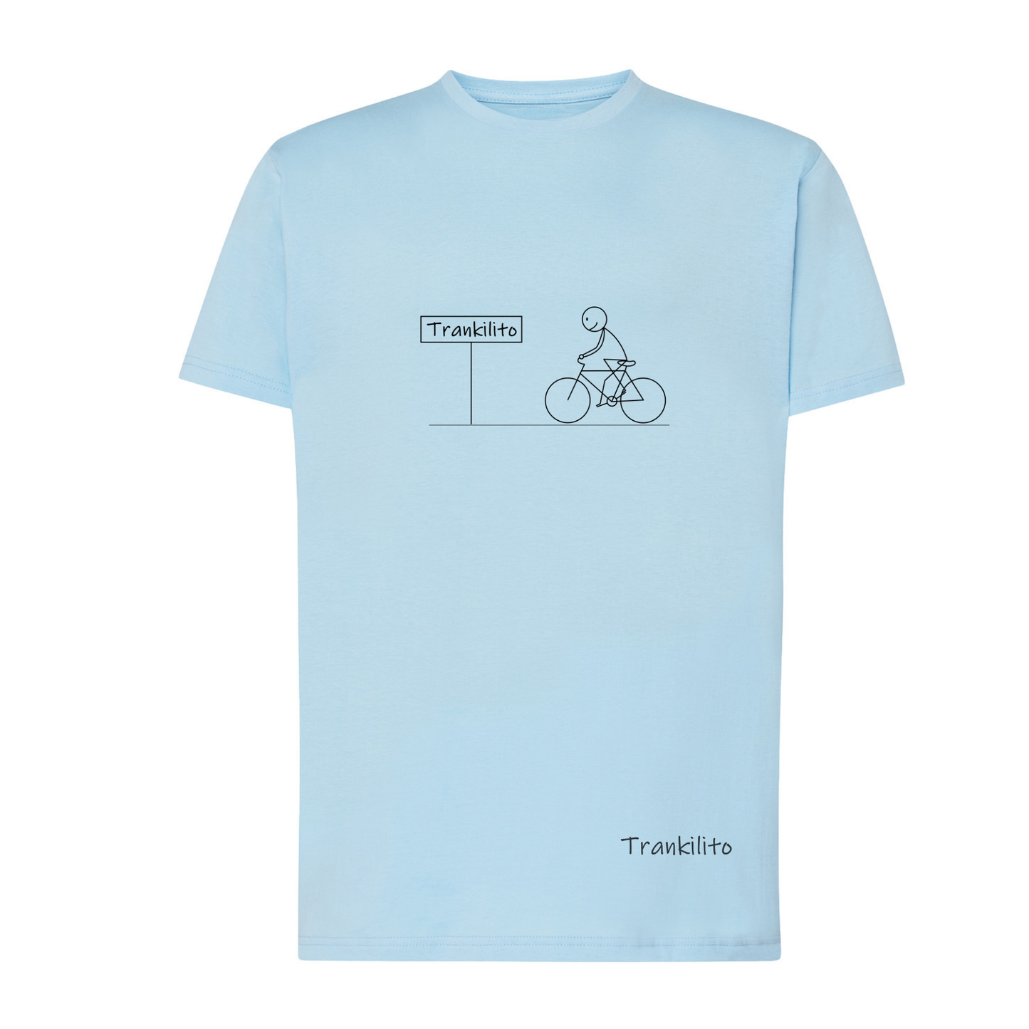 Camiseta Trankilito sobre ruedas