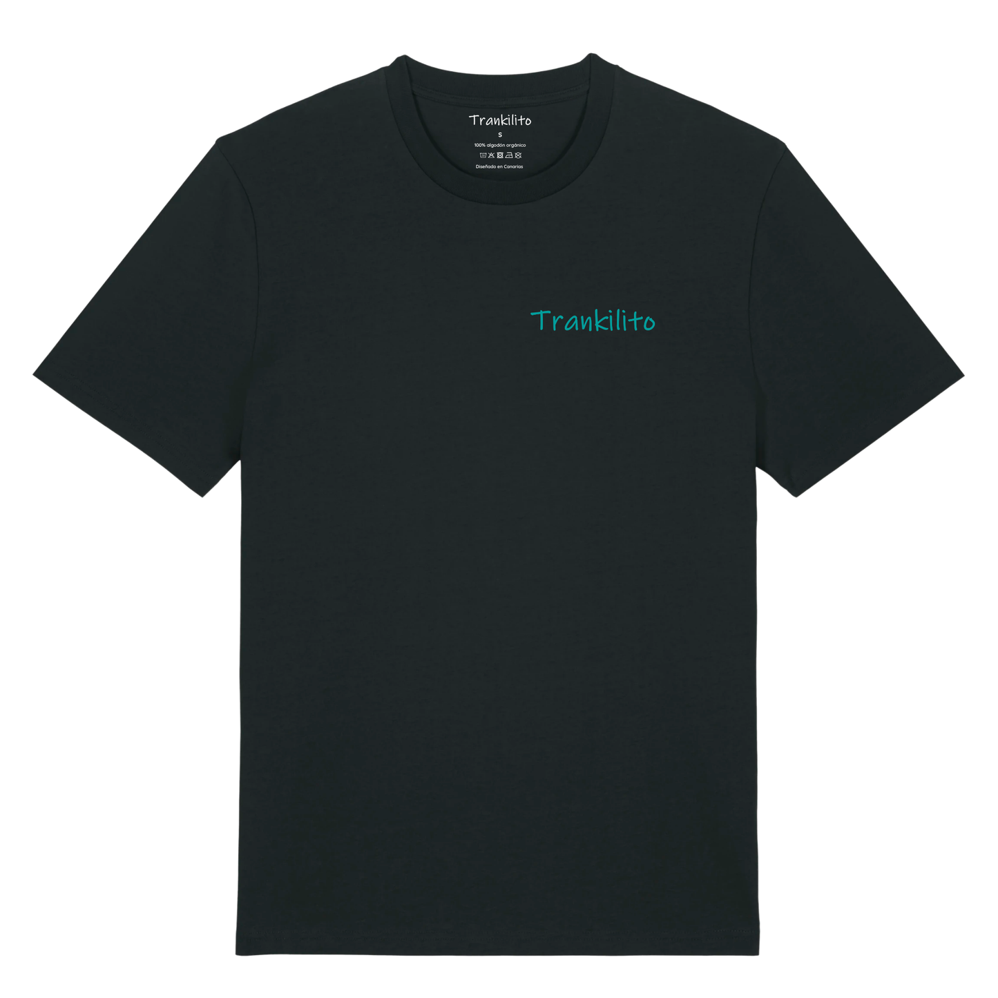 Camiseta Trankilito - Logo Pequeño Azul | Hombre