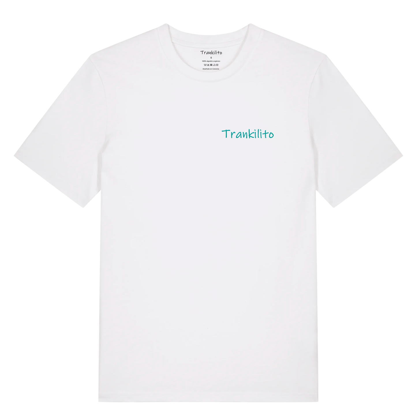 Camiseta Trankilito - Logo Pequeño Azul | Hombre