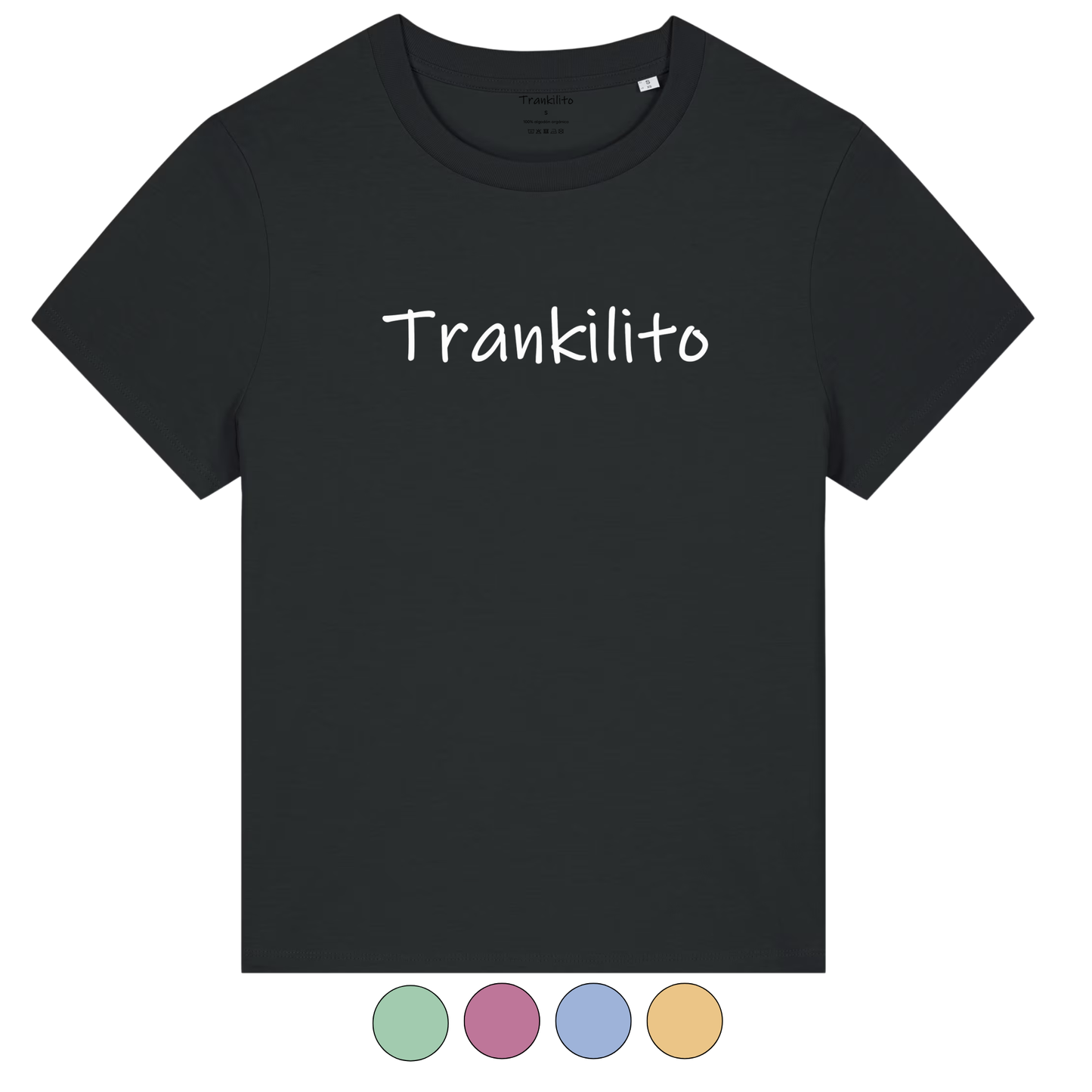 Camiseta Trankilito Logo Grande Blanco | Mujer