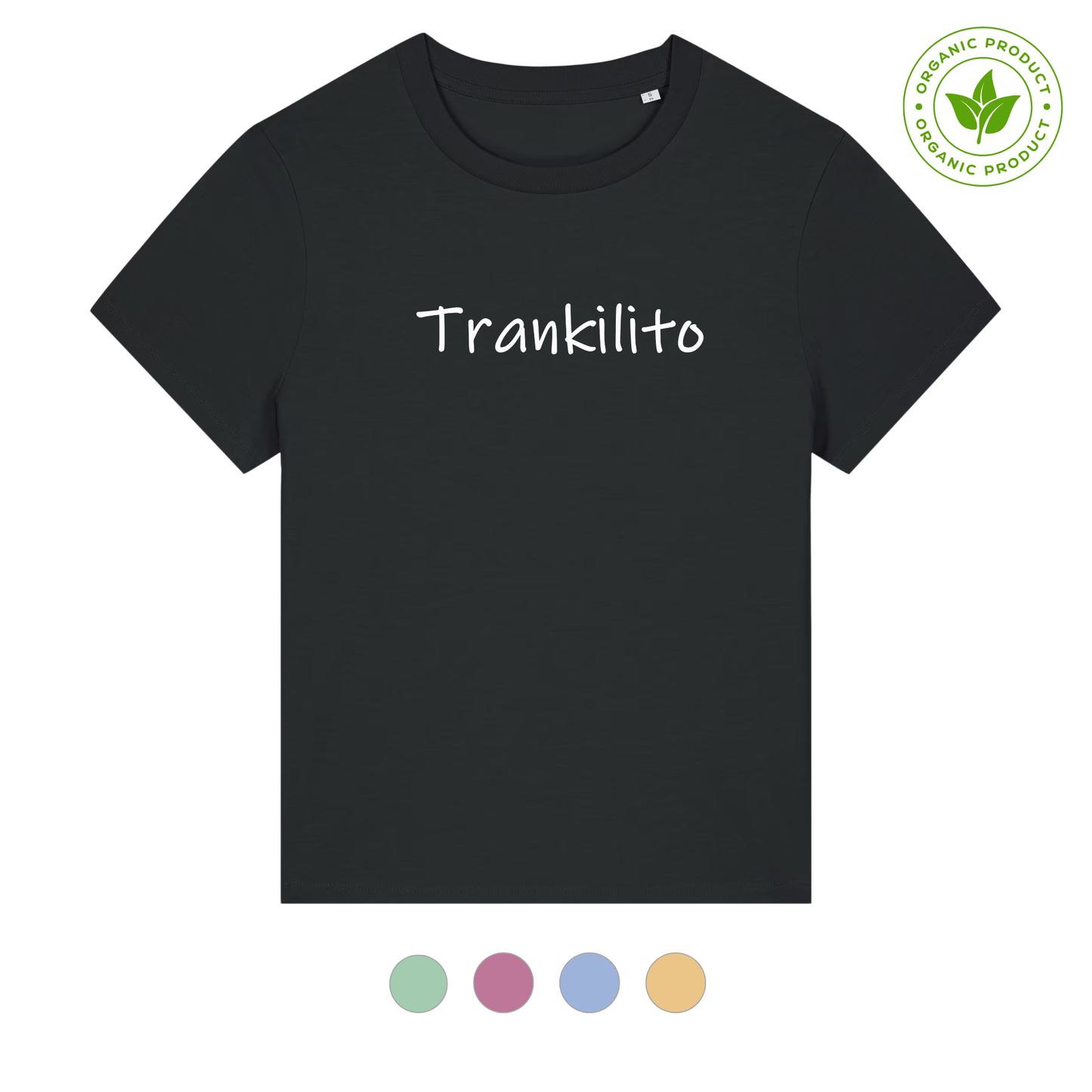 Camiseta Trankilito - Logo Grande Blanco | Hombre | Orgánico