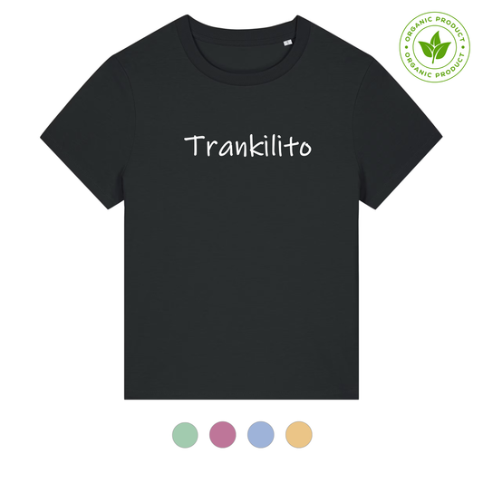 Camiseta Trankilito - Logo Grande Blanco | Hombre | Orgánico