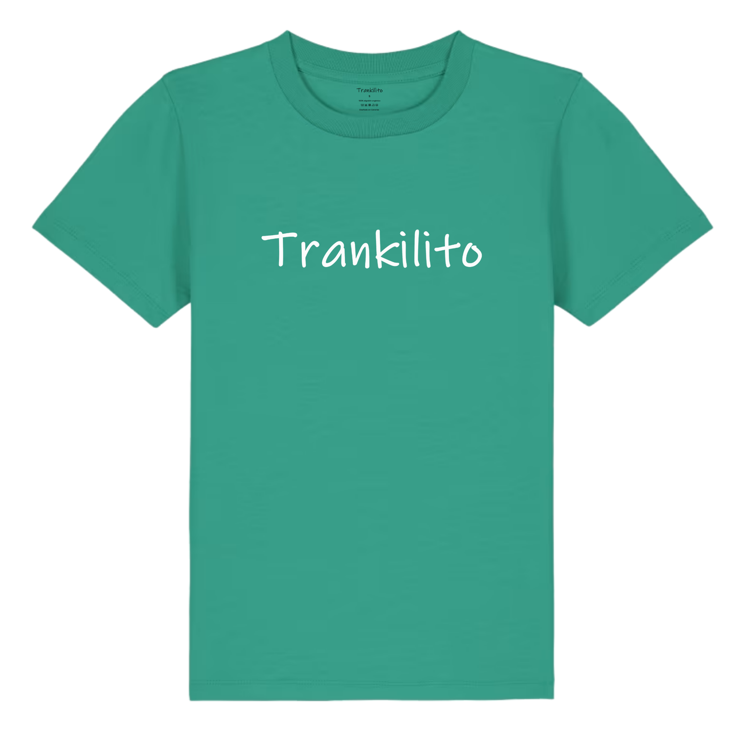Camiseta Trankilito Logo Grande Blanco | Niños