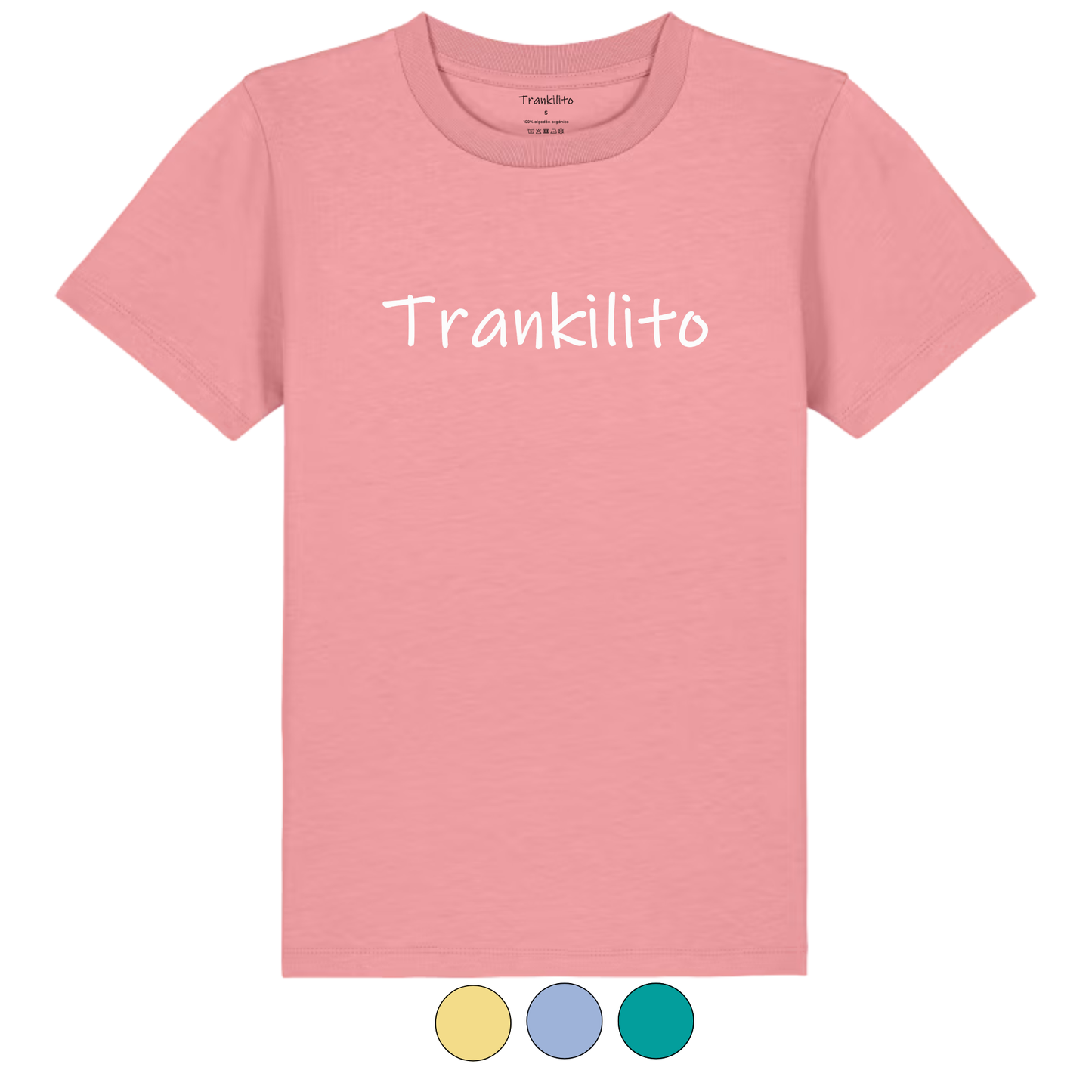 Camiseta Trankilito Logo Grande Blanco | Niños