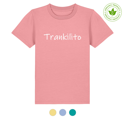 Camiseta Trankilito Logo Grande Blanco | Niños | Orgánico