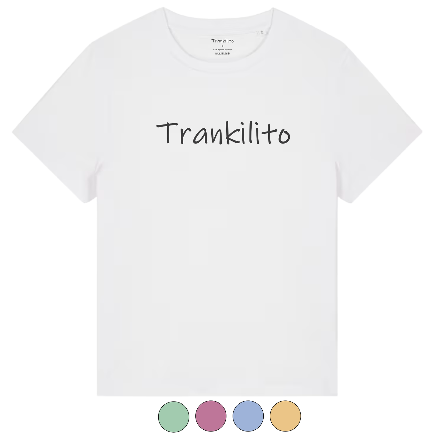 Camiseta Trankilito Logo Grande Negro | Mujer