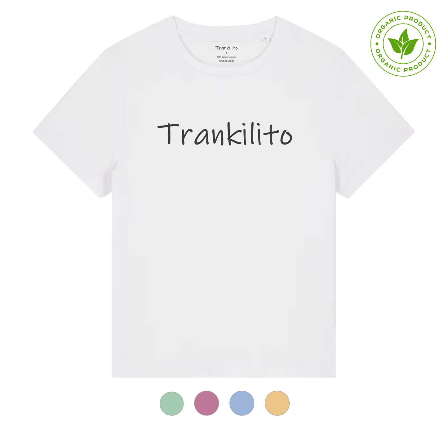 Camiseta Trankilito Logo Grande Negro | Mujer | Orgánico