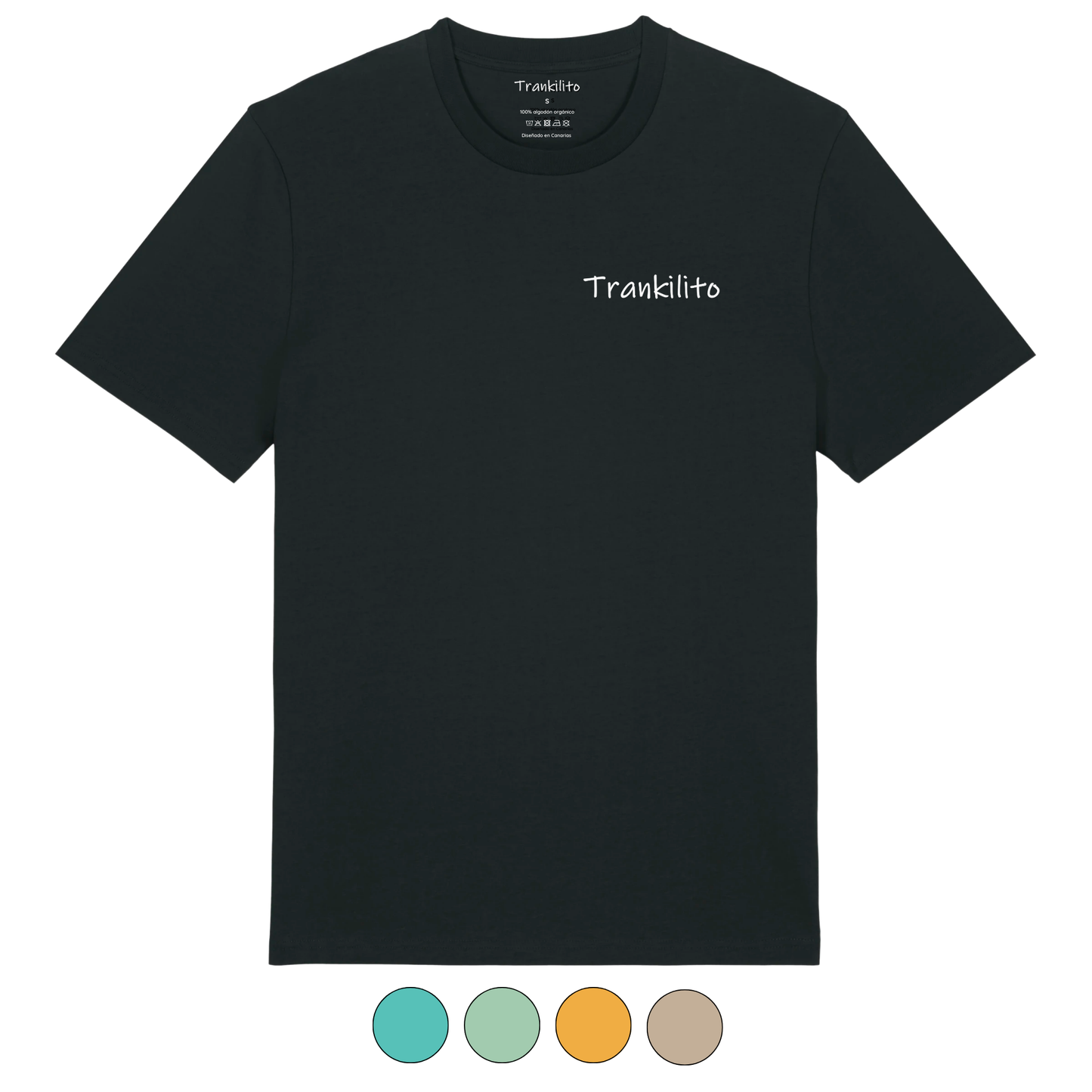 Camiseta Trankilito - Logo Pequeño Blanco | Hombre