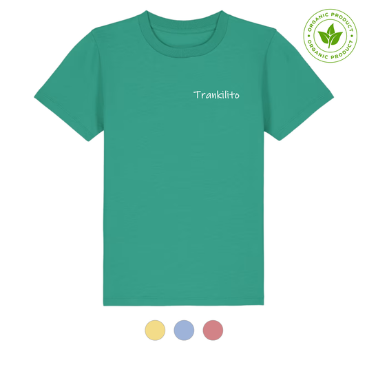 Camiseta Trankilito Logo Pequeño Blanco | Niños | Orgánico