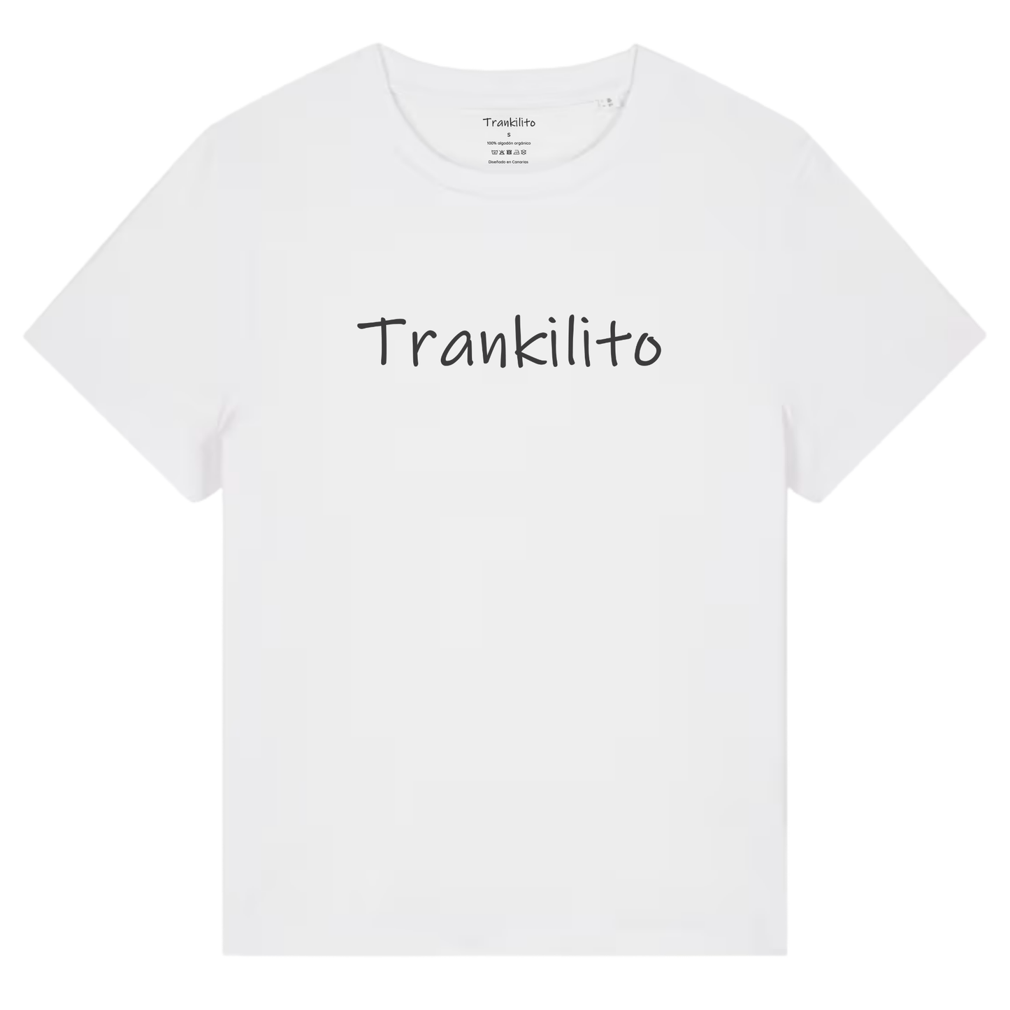 Camiseta Trankilito Logo Grande Negro | Mujer