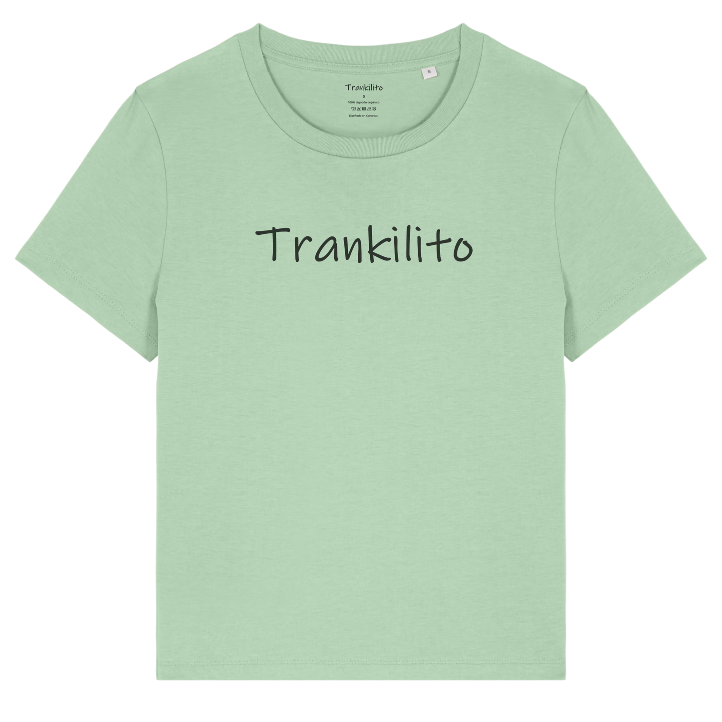 Camiseta Trankilito Logo Grande Negro | Mujer