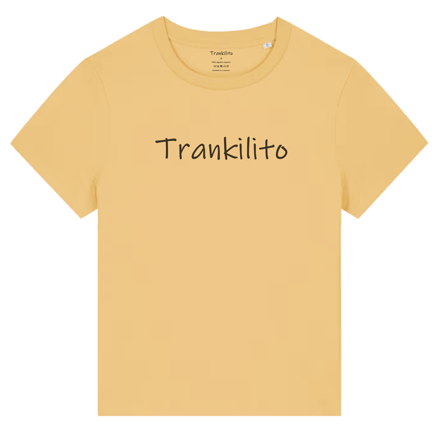 Camiseta Trankilito Logo Grande Negro | Mujer