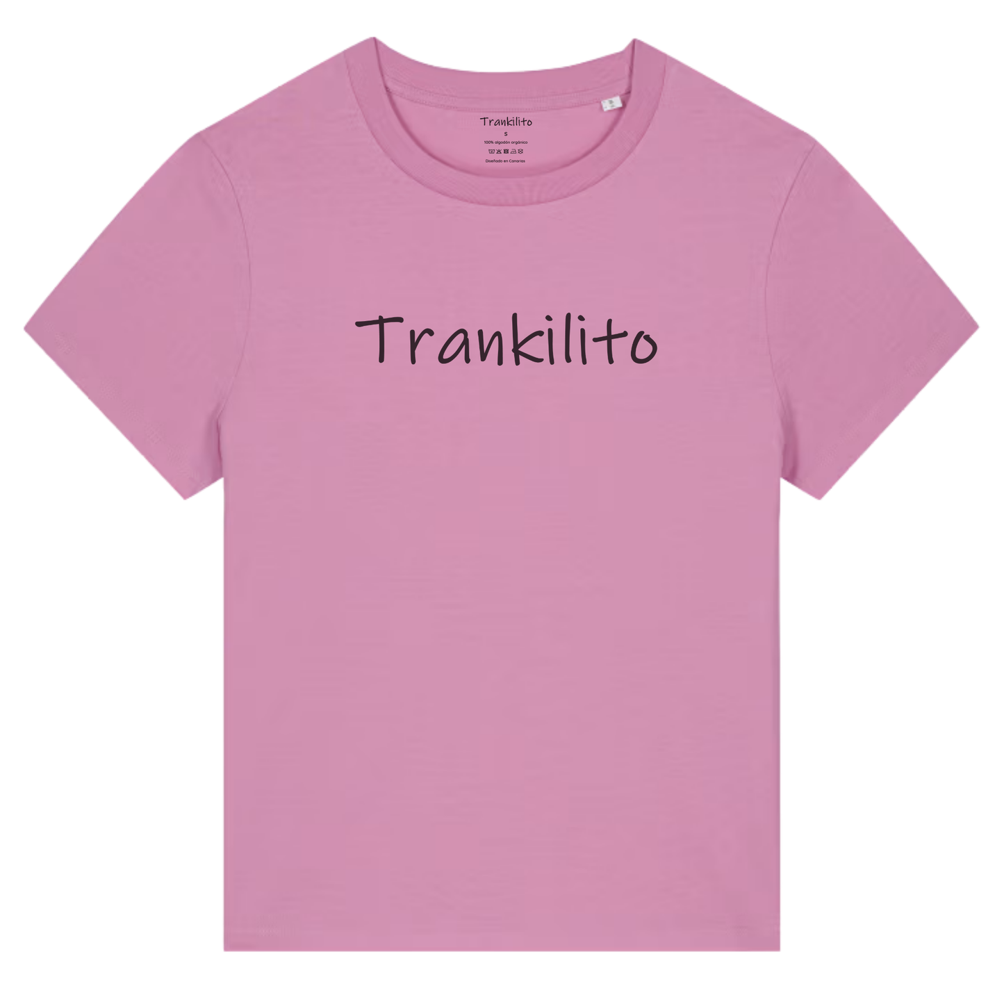 Camiseta Trankilito Logo Grande Negro | Mujer