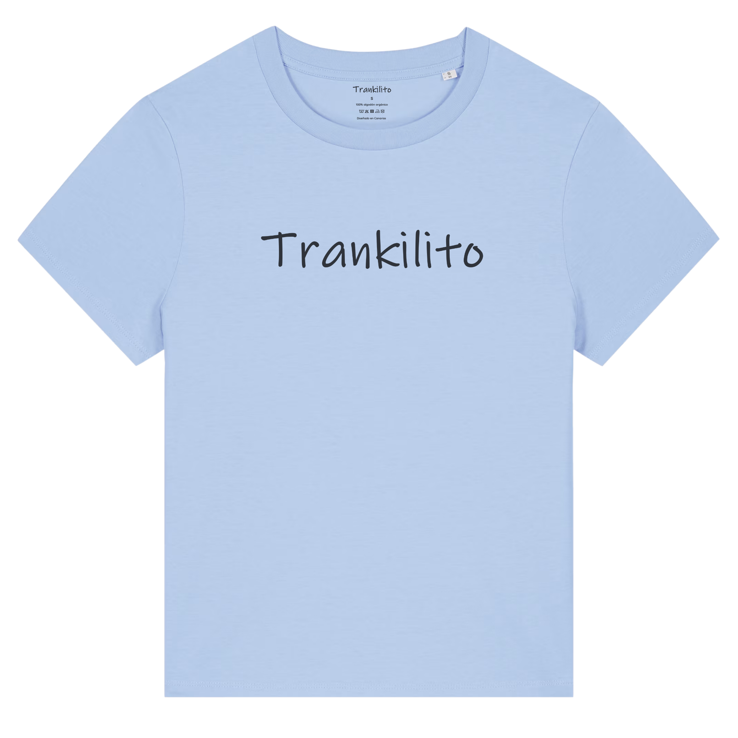 Camiseta Trankilito Logo Grande Negro | Mujer