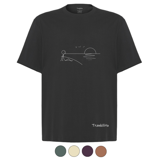 Camiseta Trankilito al atardecer - Oversized