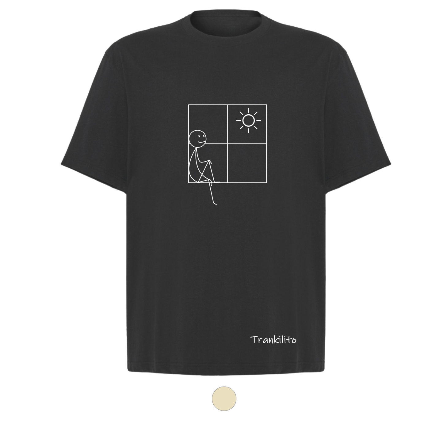 Camiseta Oversized Trankilito sentado