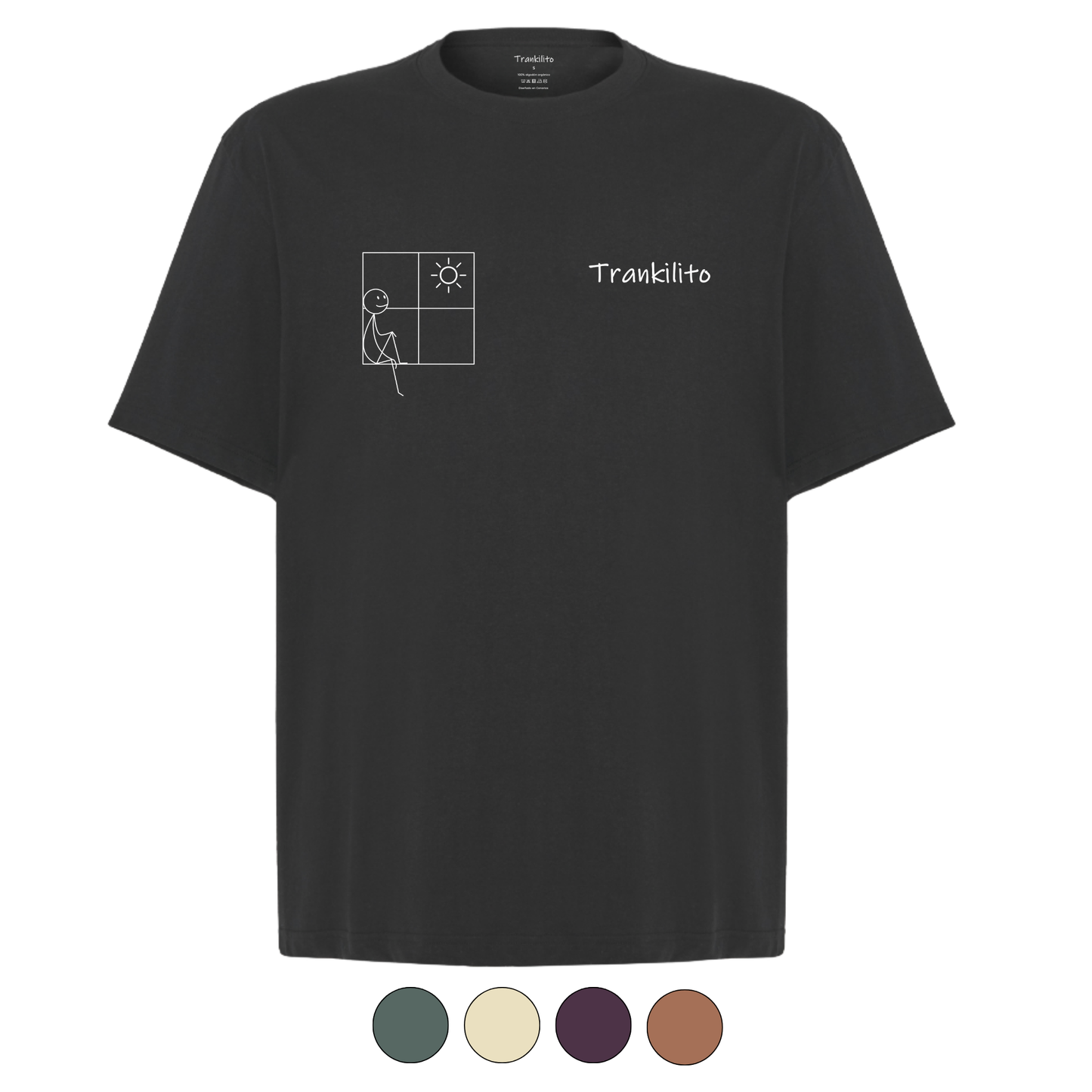 Camiseta Trankilito sentadito - Oversized