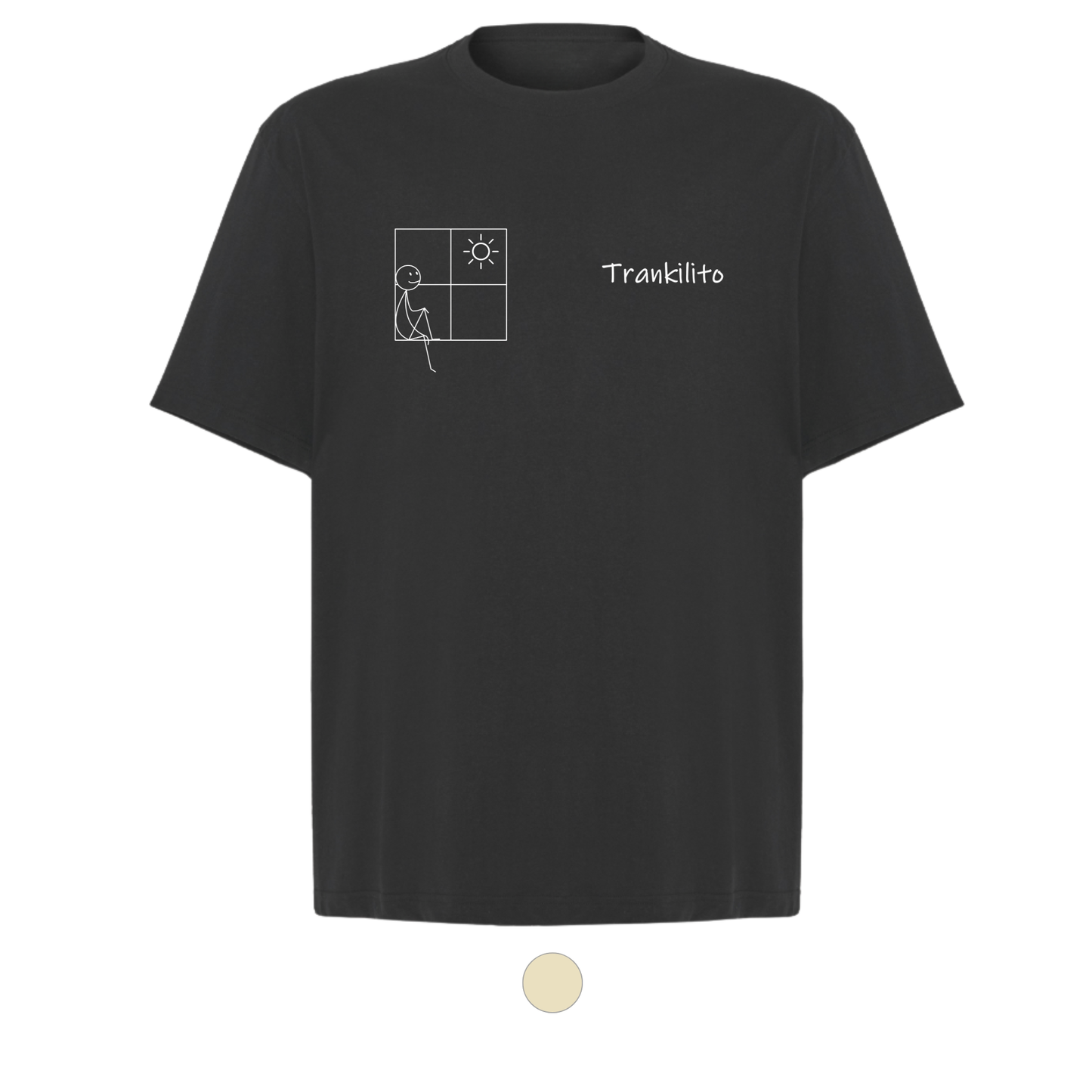 Camiseta Oversized Trankilito sentadito