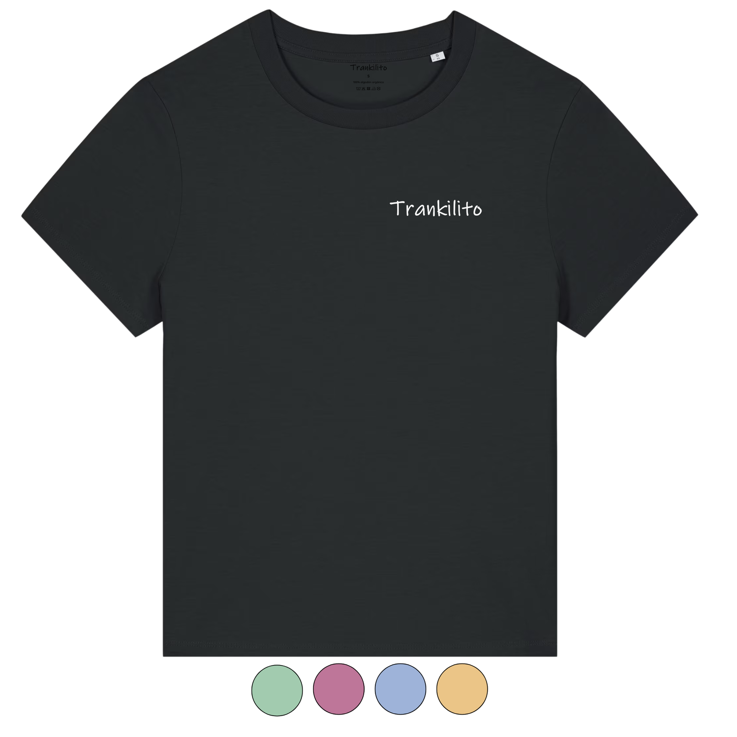 Camiseta Trankilito Logo Pequeño Blanco | Mujer