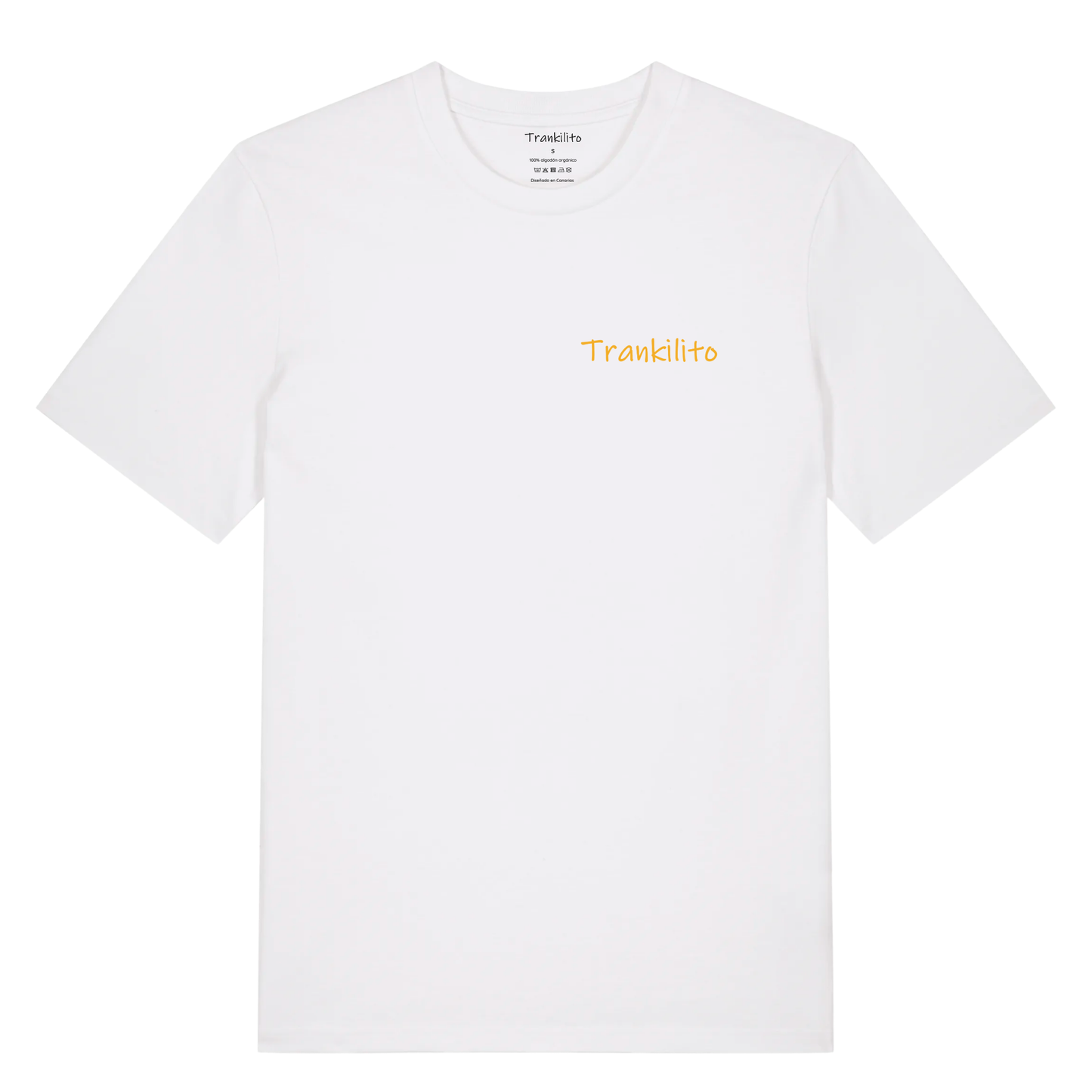 Camiseta Trankilito - Logo Pequeño Amarillo | Hombre