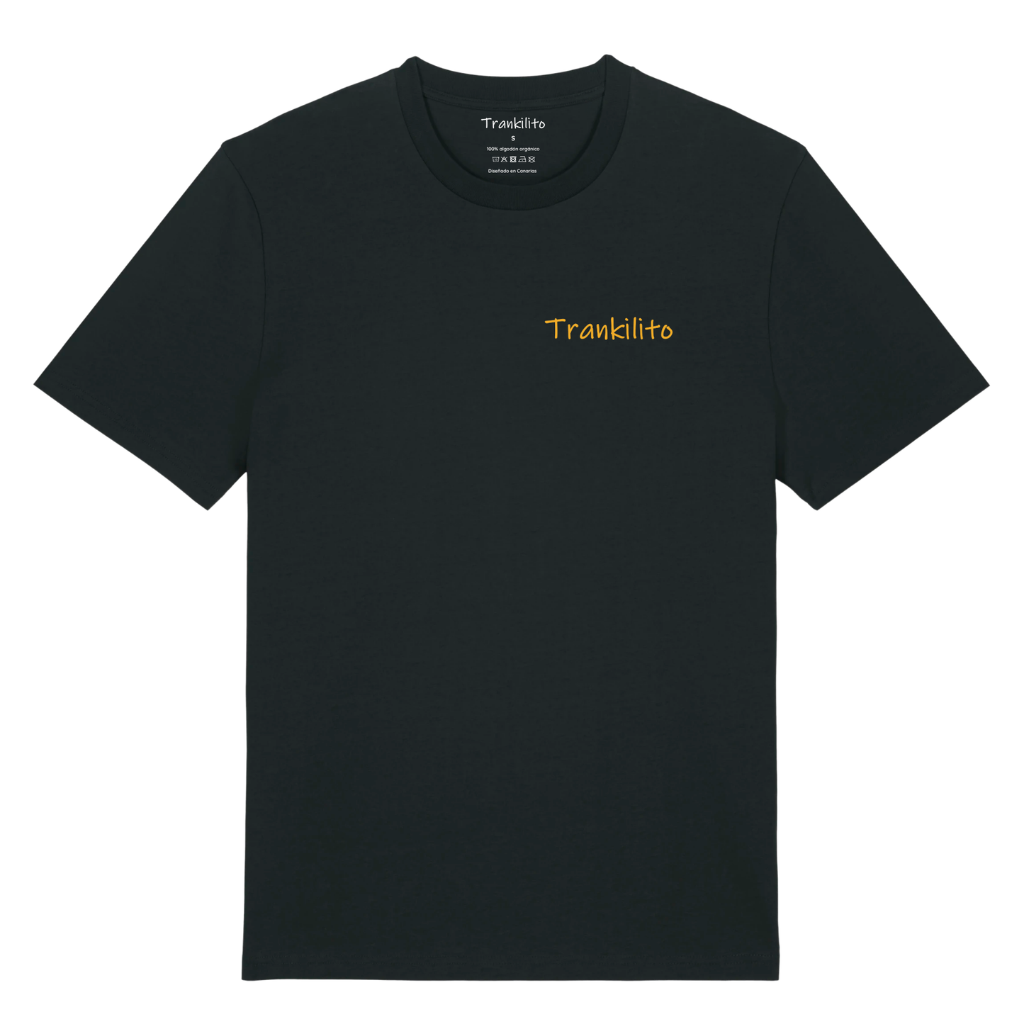 Camiseta Trankilito - Logo Pequeño Amarillo | Hombre