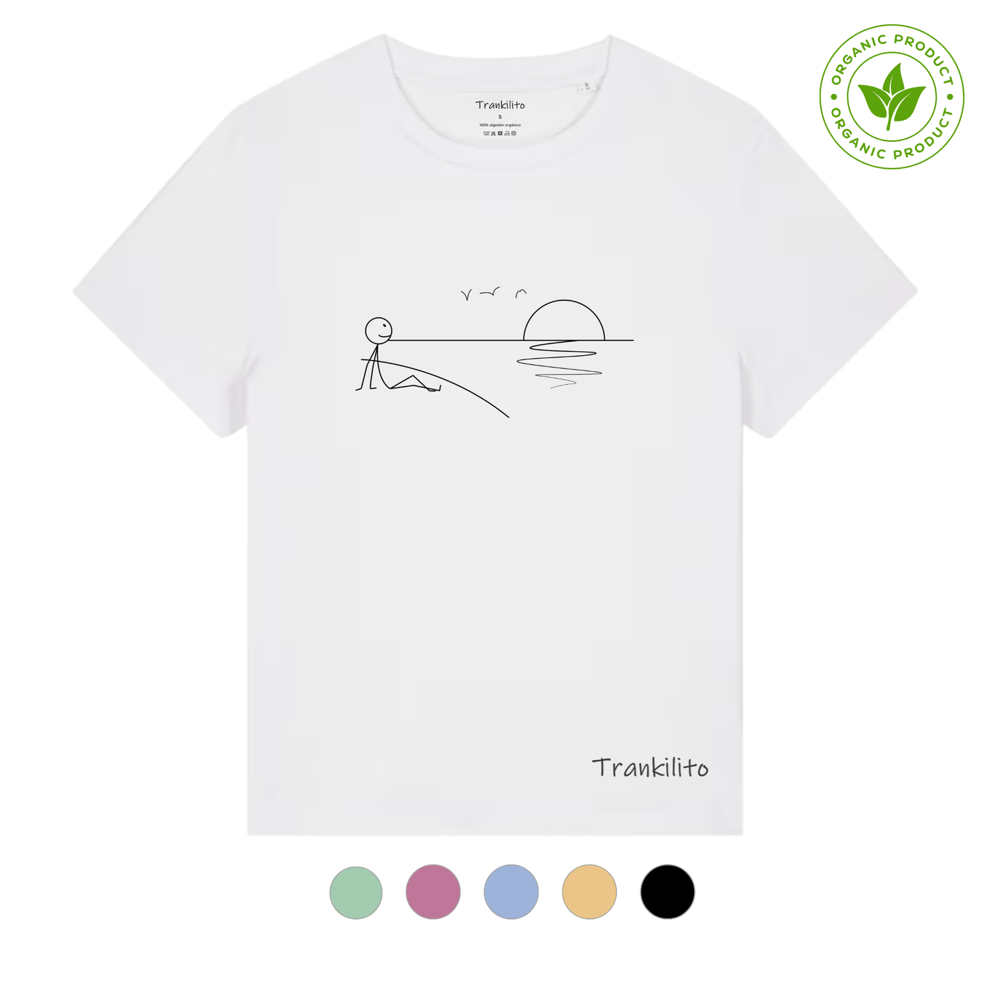 Camiseta Trankilito al atardecer | Mujer | Orgánico