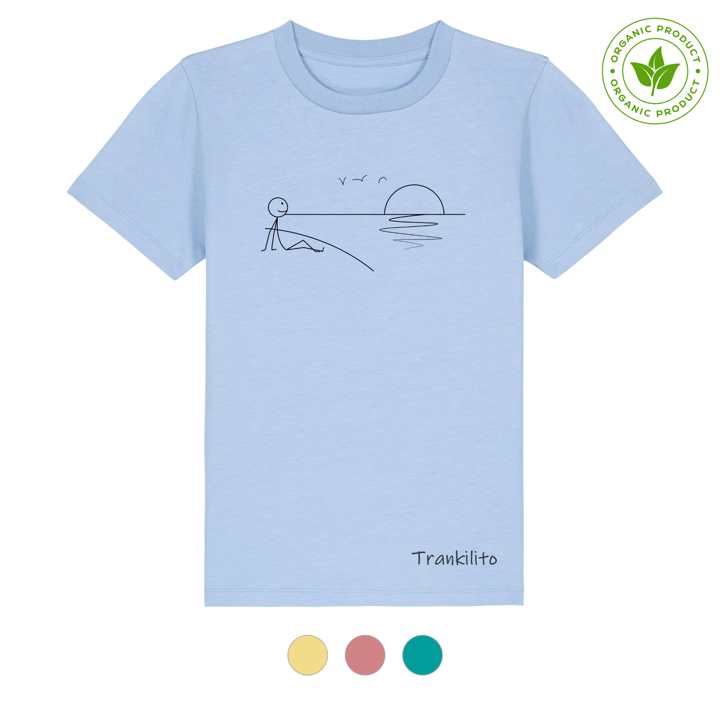 Camiseta Trankilito al atardecer | Niños | Orgánico
