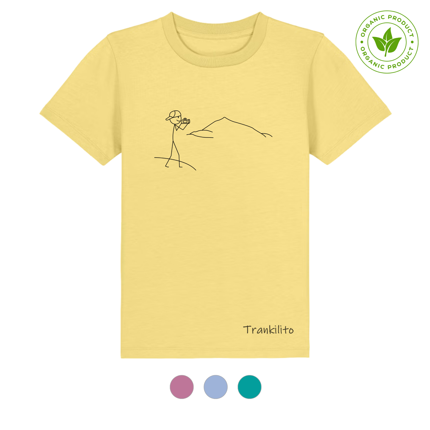 Camiseta Trankilito fotógrafo | Niños | Orgánico