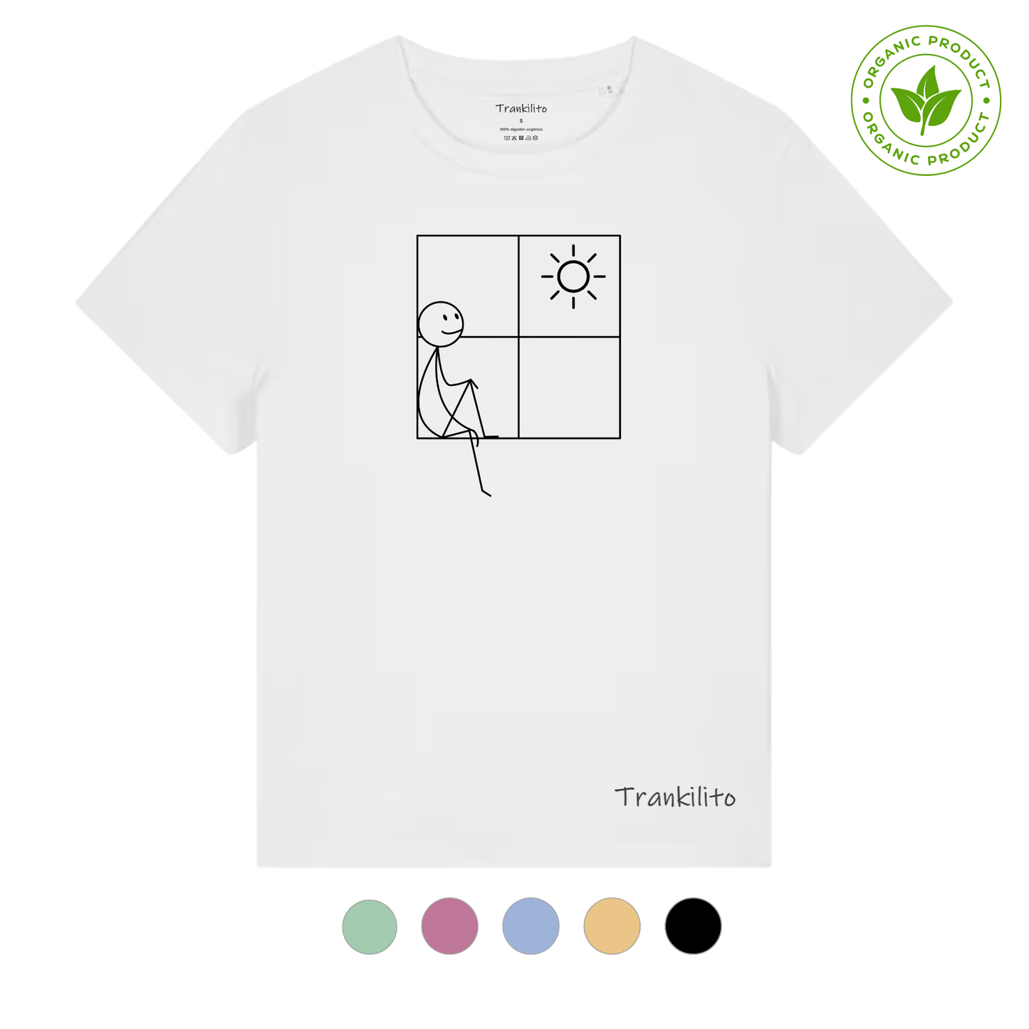 Camiseta Trankilito sentado | Mujer | Orgánico