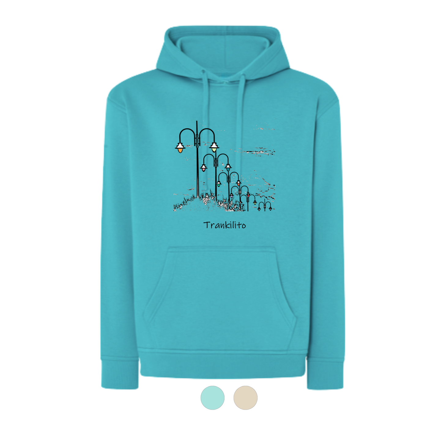 Sudadera Trankilito las farolas del paseo