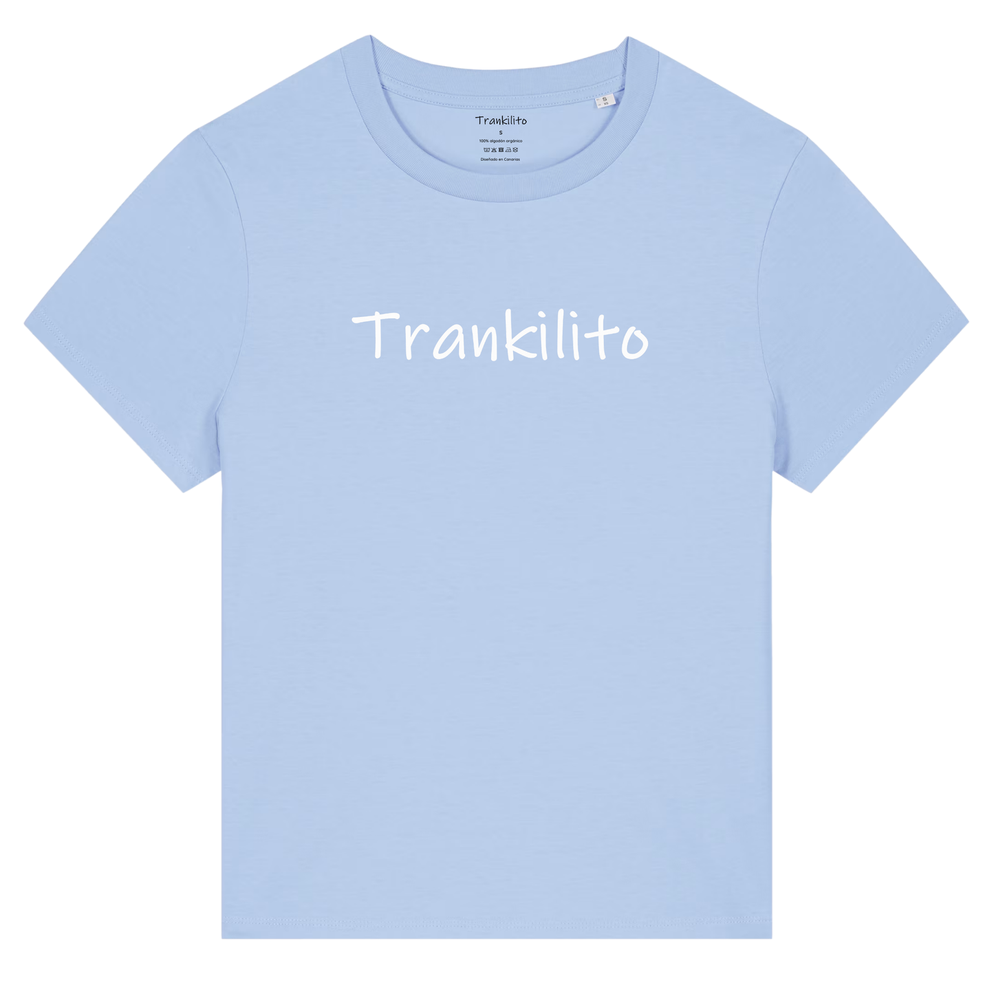 Camiseta Trankilito Logo Grande Blanco | Mujer