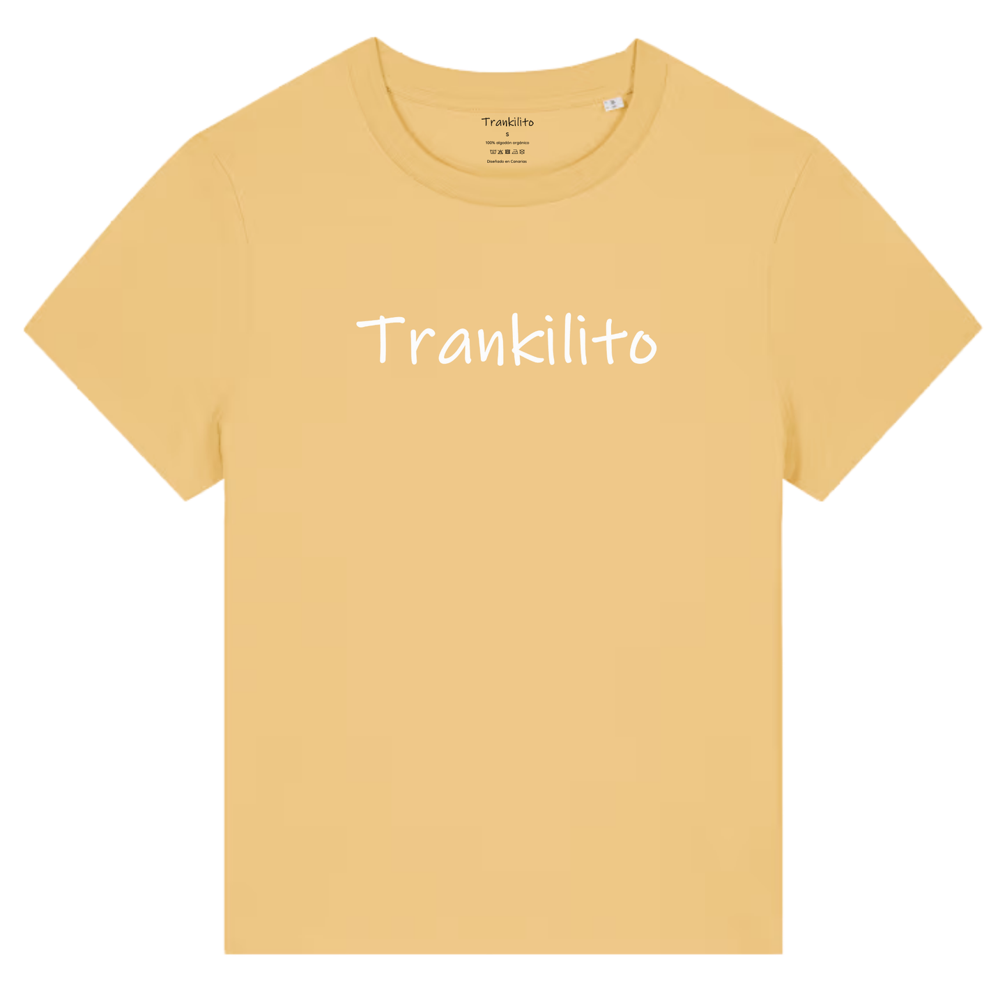 Camiseta Trankilito Logo Grande Blanco | Mujer
