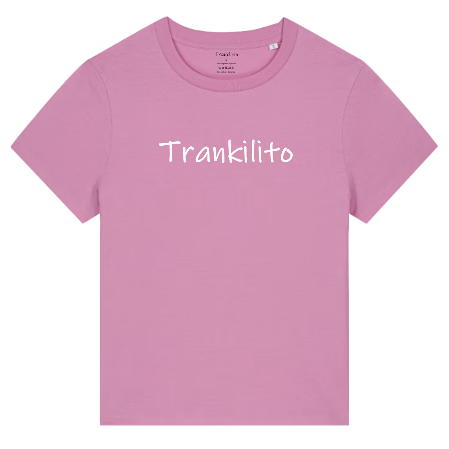 Camiseta Trankilito Logo Grande Blanco | Mujer