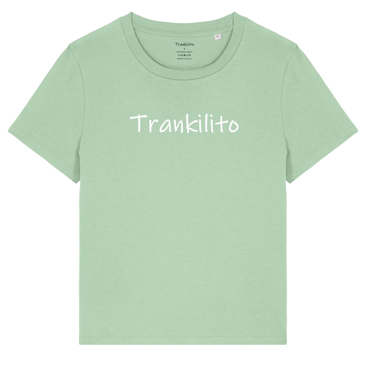 Camiseta Trankilito Logo Grande Blanco | Mujer