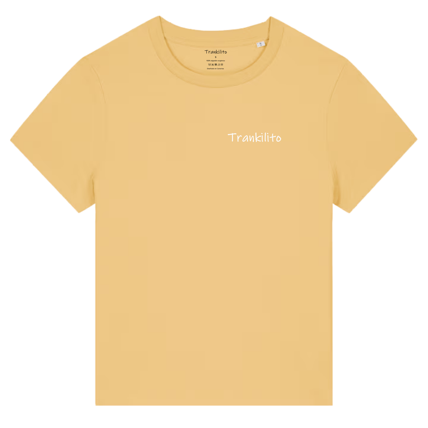 Camiseta Trankilito Logo Pequeño Blanco | Mujer