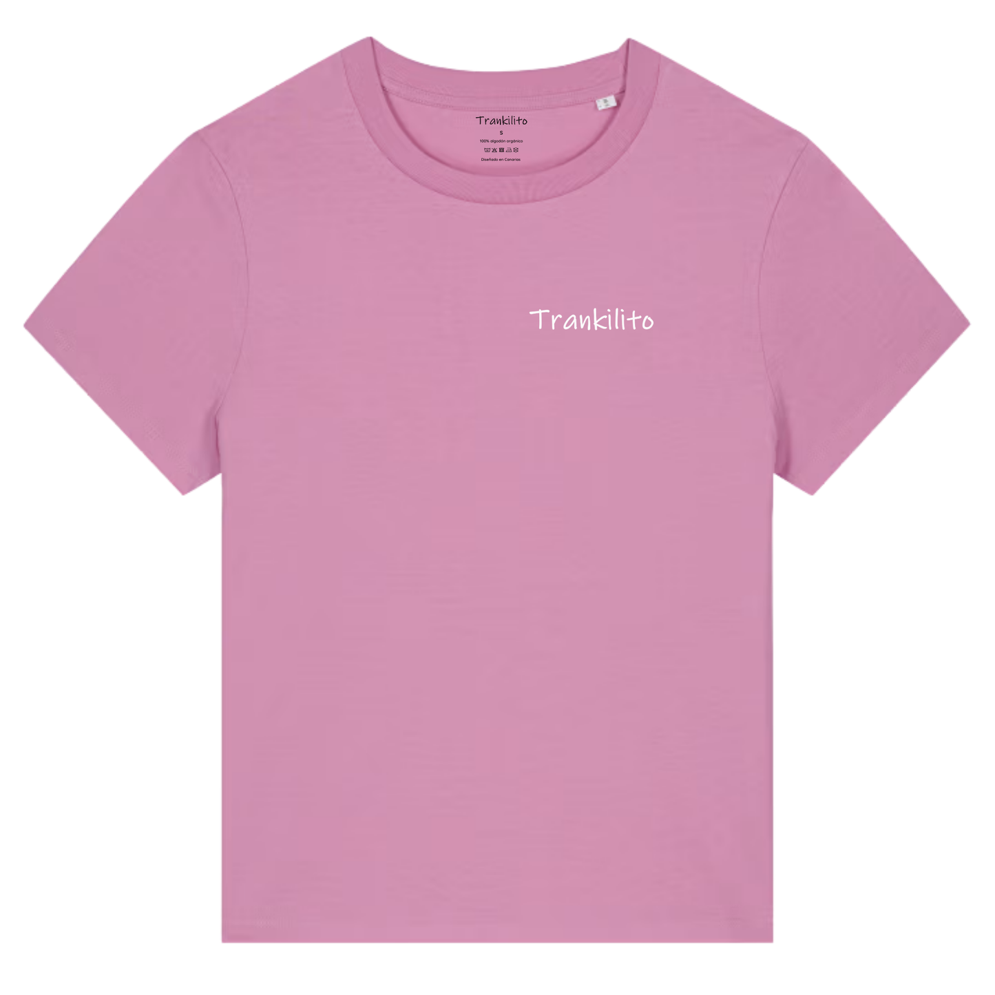 Camiseta Trankilito Logo Pequeño Blanco | Mujer