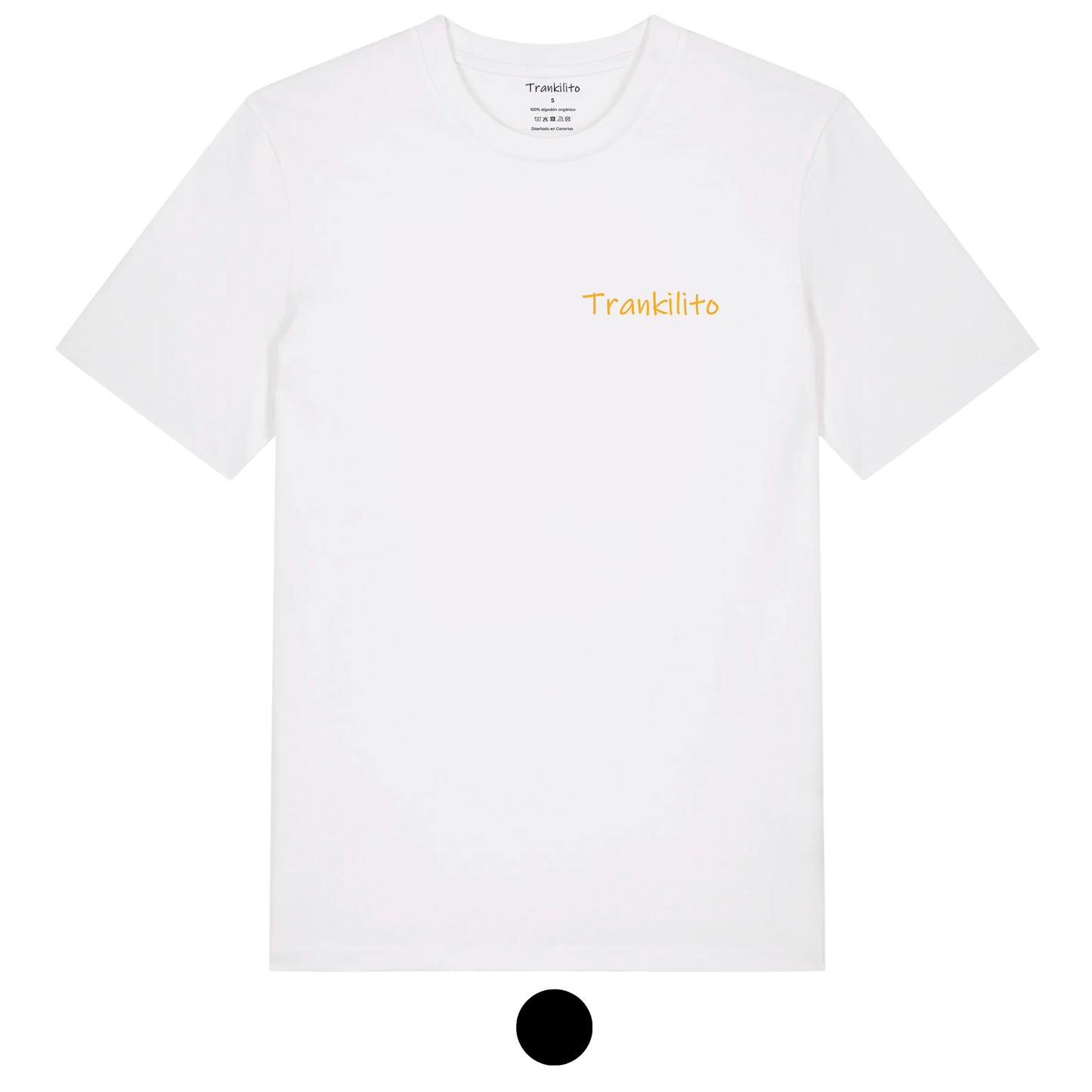 Camiseta Trankilito - Logo Pequeño Amarillo | Hombre