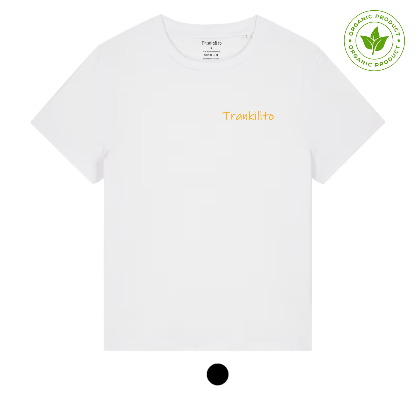 Camiseta Trankilito - Logo Pequeño Amarillo | Hombre | Orgánico