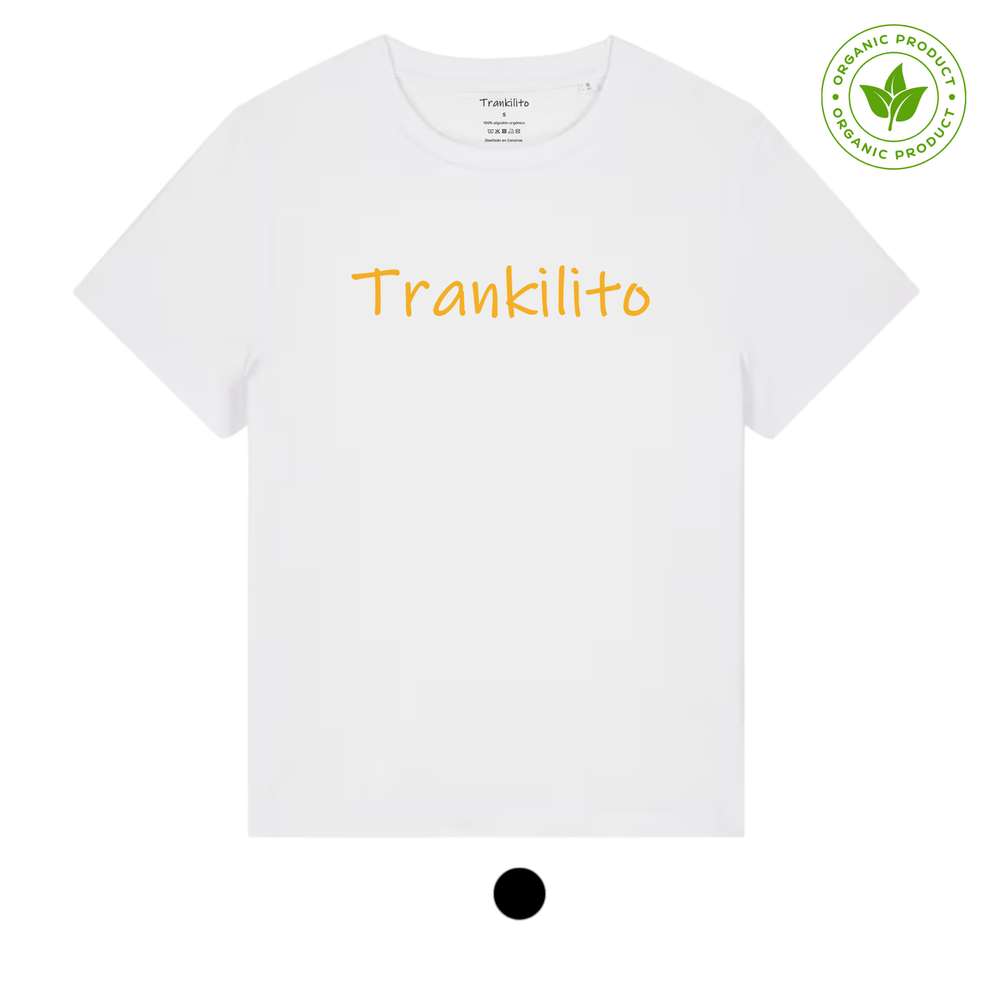 Camiseta Trankilito - Logo Grande Amarillo | Hombre | Orgánico