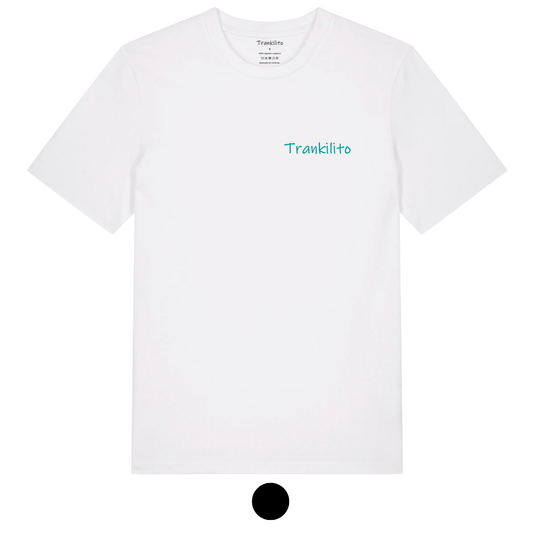 Camiseta Trankilito - Logo Pequeño Azul | Hombre