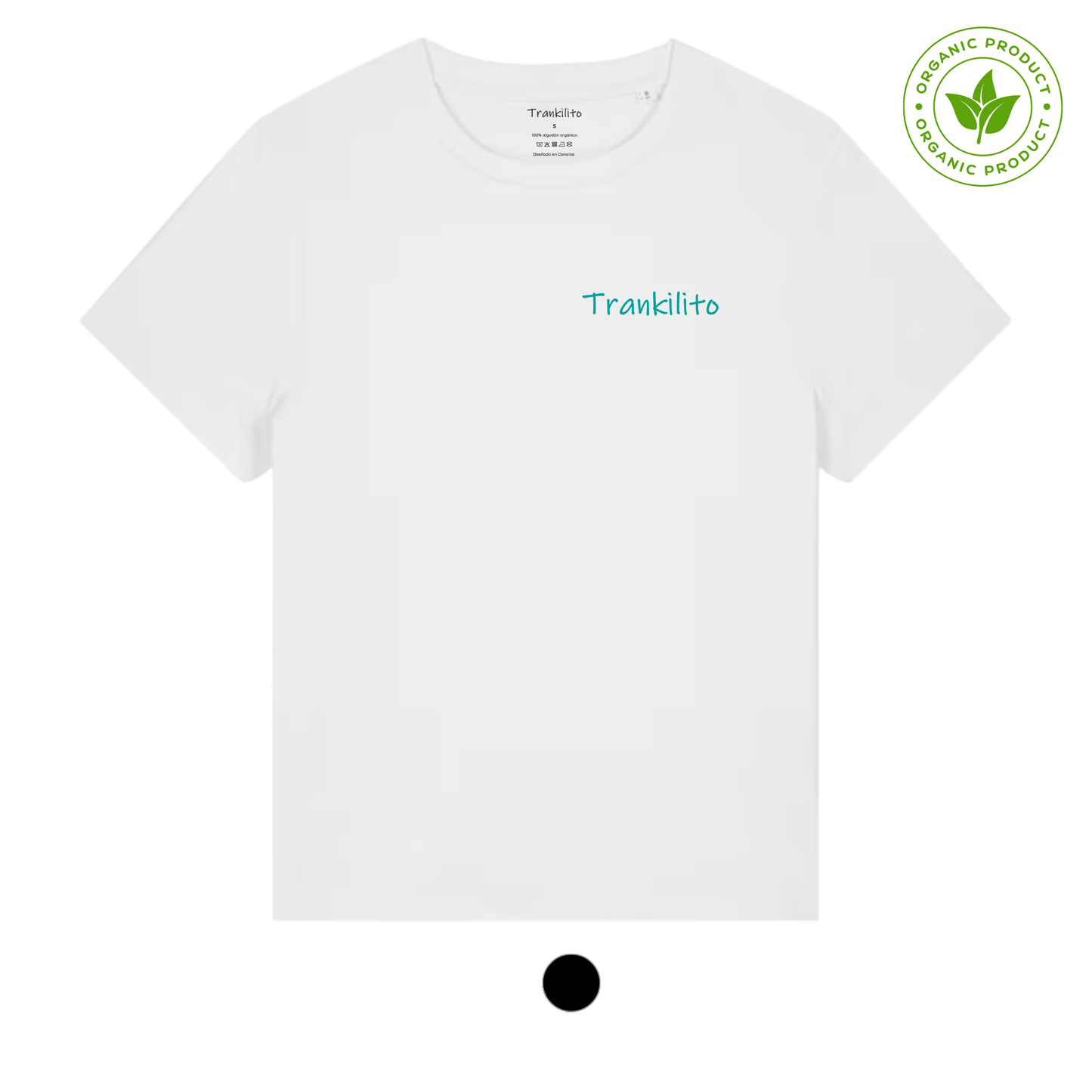 Camiseta Trankilito - Logo Pequeño Azul | Hombre | Orgánico